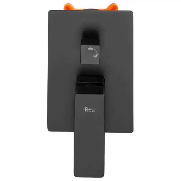 Душовий гарнітур прихованого монтажу REA ORIX BLACK + BOX чорний матовий (REA-P8465)