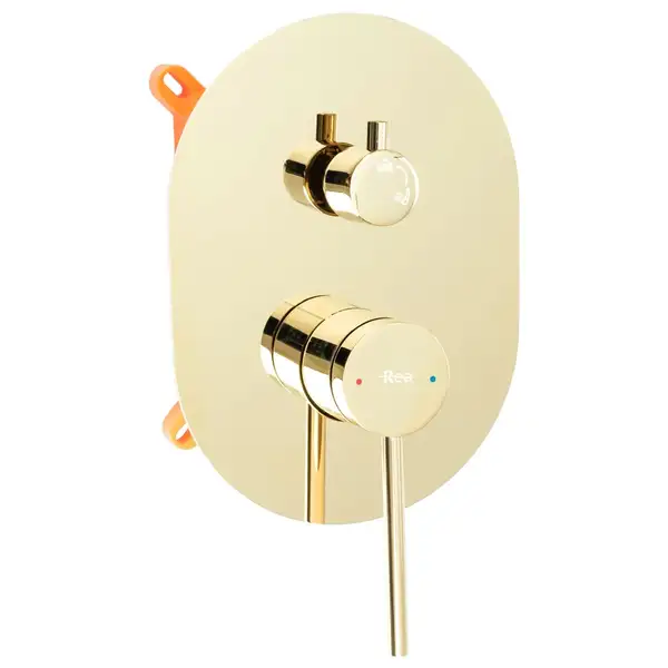 Душевая система REA OVAL GOLD + BOX скрытого монтажа (REA-P8466)