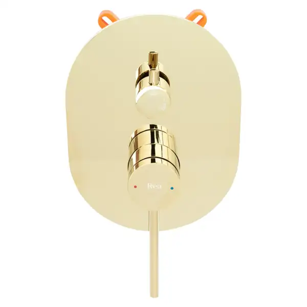 Душевая система REA OVAL GOLD + BOX скрытого монтажа (REA-P8466)