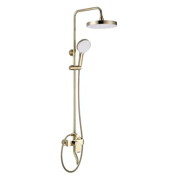 Душевой гарнитур REA BLOOM GOLD WHITE с изливом (REA-P9529)