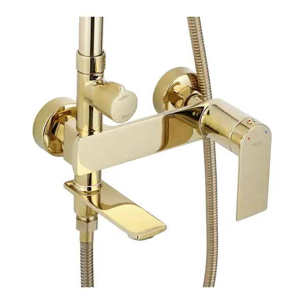 Rea Storm Gold Душевой гарнитур, золотой (REA-P9531) Rea Storm Gold Душевой гарнитур, золотой (REA-P9531)