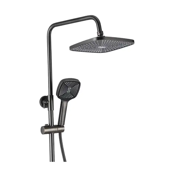 Душевой гарнитур REA STORM GUN GREY серый с изливом (REA-P9534) Душевой гарнитур REA STORM GUN GREY серый с изливом (REA-P9534)