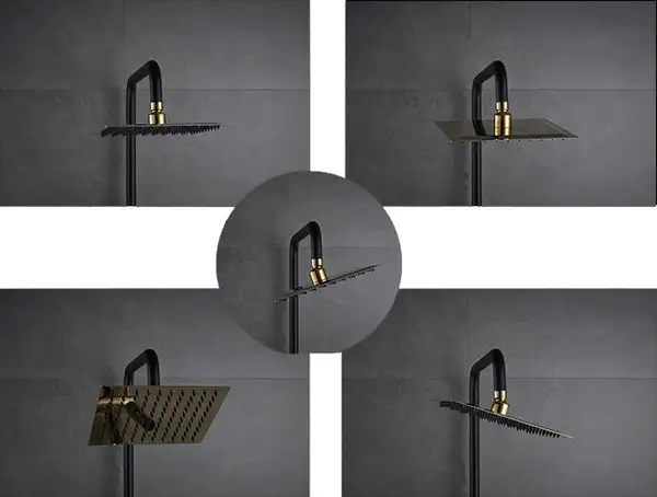 Душевой гарнитур REA GIO Black Gold (REA-P9860)