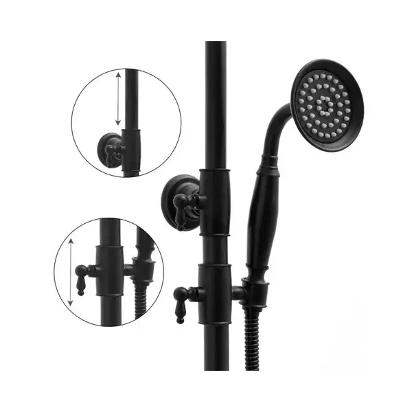 Душевой гарнитур Yoka DIXI BLACK черный (BP.DIXI BLK) Душевой гарнитур Yoka DIXI BLACK черный (BP.DIXI BLK)