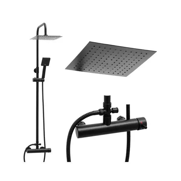 Yoka Flova 25 Чорний душовий гарнітур (BP.FLOVA 25 BLK) Yoka Flova 25 Чорний душовий гарнітур (BP.FLOVA 25 BLK)
