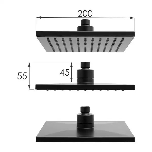Душевой гарнитур Yoka FLOVA 20 BLACK черный с термостатом (BP.FLOVA THERM 20 BLK) Душевой гарнитур Yoka FLOVA 20 BLACK черный с термостатом (BP.FLOVA THERM 20 BLK)