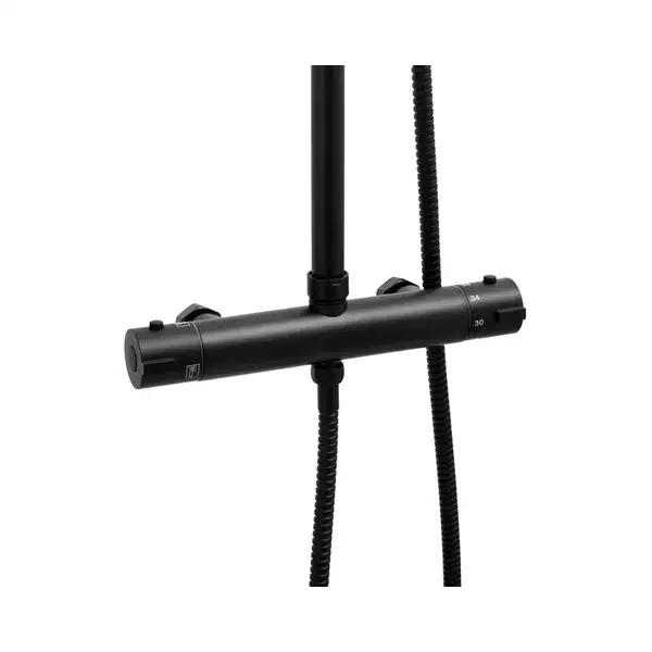 Душевой гарнитур Yoka FLOVA 25 BLACK черный с термостатом (BP.FLOVA THERM 25 BLK) Душевой гарнитур Yoka FLOVA 25 BLACK черный с термостатом (BP.FLOVA THERM 25 BLK)