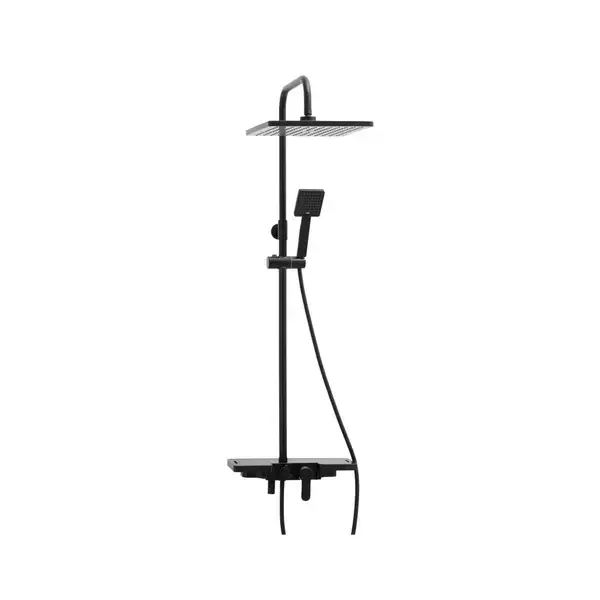 Душовий гарнітур Yoka OSLO 30 BLACK черный з полицею та краном (BP.OSLO 30 BLK) Душовий гарнітур Yoka OSLO 30 BLACK черный з полицею та краном (BP.OSLO 30 BLK)
