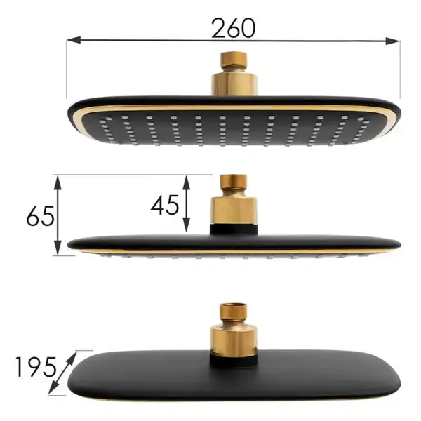 Душовий гарнітур Yoka ROXY GOLD BLACK MATT золотий з виливом (BP.ROXY) Душовий гарнітур Yoka ROXY GOLD BLACK MATT золотий з виливом (BP.ROXY)
