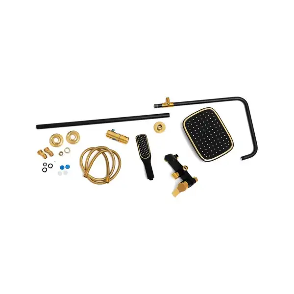 Душовий гарнітур Yoka ROXY GOLD BLACK MATT золотий з виливом (BP.ROXY) Душовий гарнітур Yoka ROXY GOLD BLACK MATT золотий з виливом (BP.ROXY)