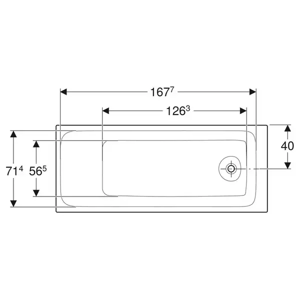 Дзеркало з LED підсвічуванням 90 х h70 см Geberit Option Basic Square 502.808.00.1 Дзеркало з LED підсвічуванням 90 х h70 см Geberit Option Basic Square 502.808.00.1