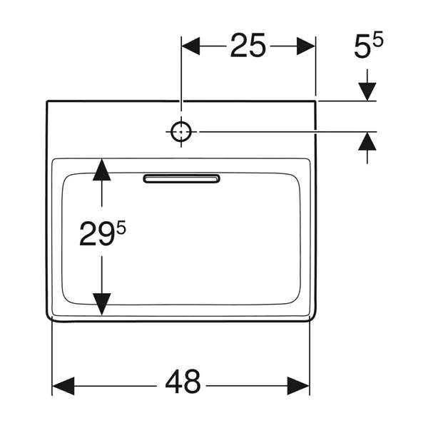 Дзеркало з LED підсвічуванням 120 х h70 см Geberit Option Basic Square  502.810.00.1