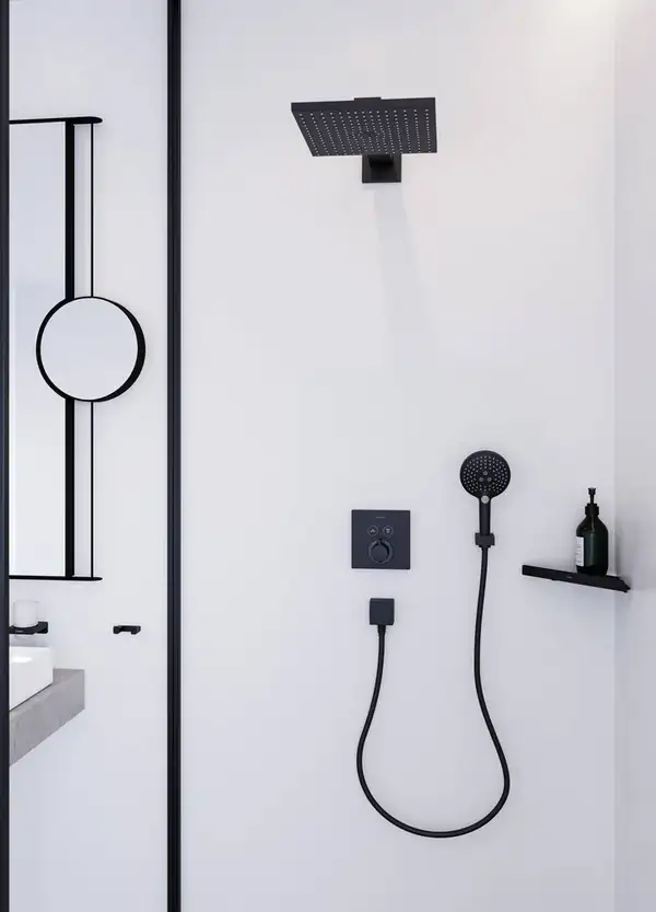Зеркало косметическое Hansgrohe AddStoris, чёрный матовый (41791670) фото 3 Aquada.com.ua Зеркало косметическое Hansgrohe AddStoris, чёрный матовый (41791670) фото 3 Aquada.com.ua