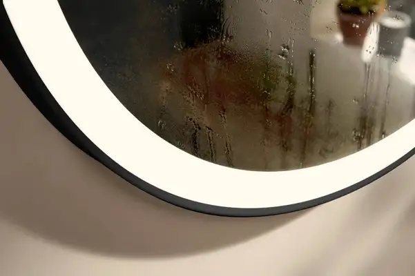 Дзеркало з підсвічуванням Ø900 мм Hansgrohe Xarita Lite S, чорний матовий 54967670 Дзеркало з підсвічуванням Ø900 мм Hansgrohe Xarita Lite S, чорний матовий 54967670