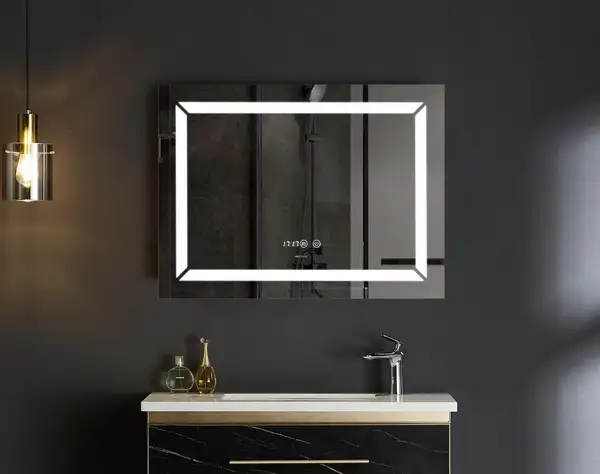 Дзеркало Mixxus LIGHT MR01-90x70 з Led Touch, Anti-fog, димером, регулятором яскравості, годинником (MI5999) Дзеркало Mixxus LIGHT MR01-90x70 з Led Touch, Anti-fog, димером, регулятором яскравості, годинником (MI5999)
