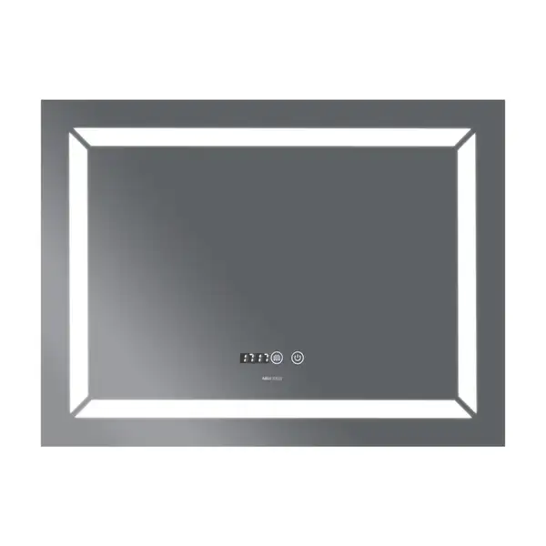 Дзеркало Mixxus LIGHT MR01-90x70 з Led Touch, Anti-fog, димером, регулятором яскравості, годинником (MI5999) Дзеркало Mixxus LIGHT MR01-90x70 з Led Touch, Anti-fog, димером, регулятором яскравості, годинником (MI5999)
