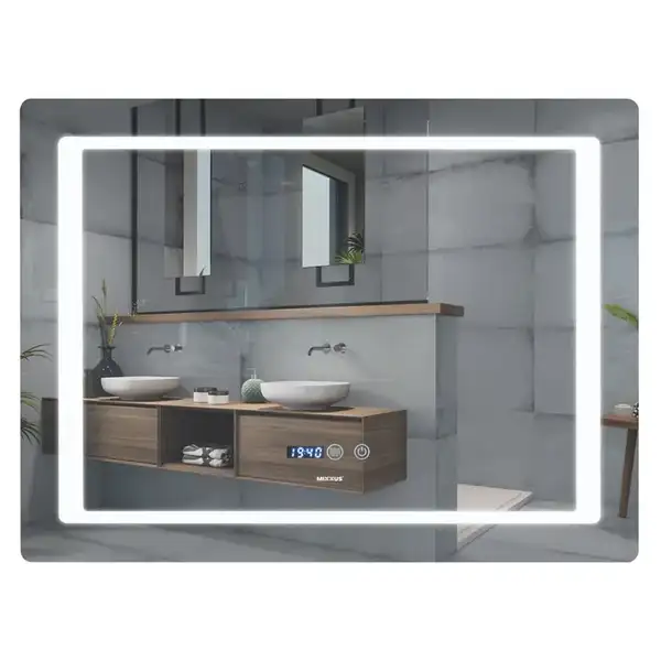 Дзеркало Mixxus STYLE MR03-90x70 з Led Touch, Anti-fog, димером, регулятором яскравості, годинником (MI6007) Дзеркало Mixxus STYLE MR03-90x70 з Led Touch, Anti-fog, димером, регулятором яскравості, годинником (MI6007)