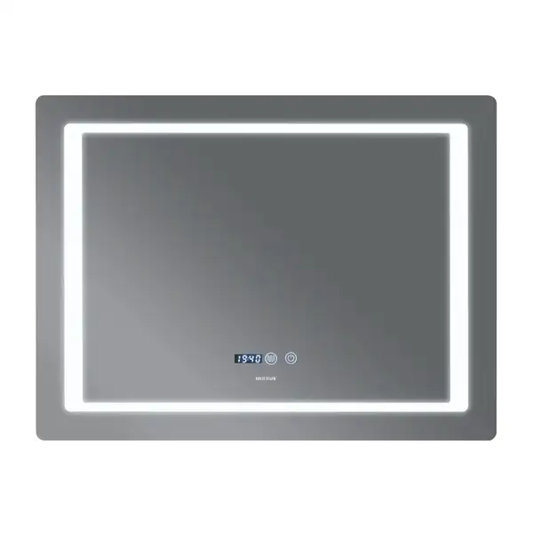 Дзеркало Mixxus STYLE MR03-90x70 з Led Touch, Anti-fog, димером, регулятором яскравості, годинником (MI6007) Дзеркало Mixxus STYLE MR03-90x70 з Led Touch, Anti-fog, димером, регулятором яскравості, годинником (MI6007)
