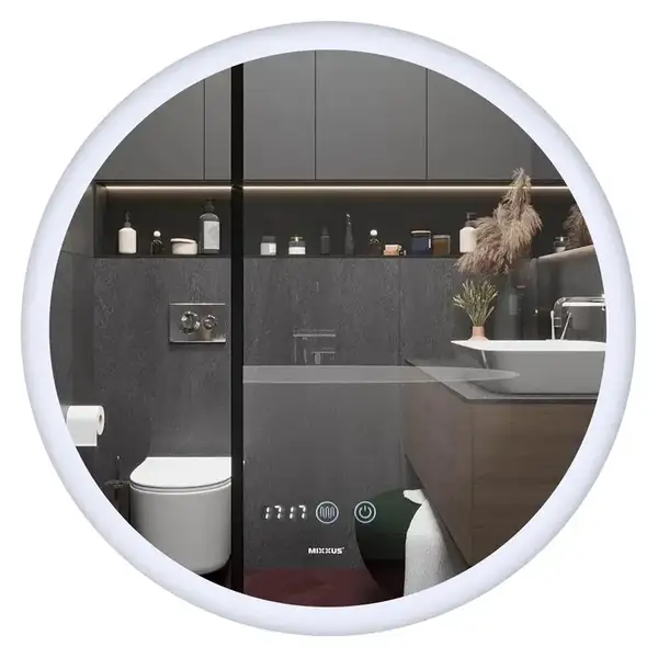 Дзеркало Mixxus PLAIN MC10-60 з Led Touch, Anti-fog, димером, регулятором яскравості, годинником (M (MI6013) Дзеркало Mixxus PLAIN MC10-60 з Led Touch, Anti-fog, димером, регулятором яскравості, годинником (M (MI6013)