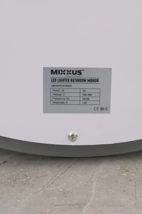 Дзеркало Mixxus PLAIN MV03-50x70 з Led Touch, Anti-fog, димером, регулятором яскравості (MI6664) Дзеркало Mixxus PLAIN MV03-50x70 з Led Touch, Anti-fog, димером, регулятором яскравості (MI6664)