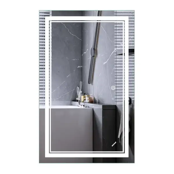 Дзеркало Mixxus Premium QUADRO MR20-50x80-Reverse з Led Touch, Anti-fog, димером, регулятором яскра (MP6620) Дзеркало Mixxus Premium QUADRO MR20-50x80-Reverse з Led Touch, Anti-fog, димером, регулятором яскра (MP6620)