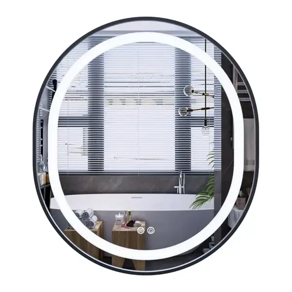 Дзеркало Mixxus Premium ELLIPSE MV05-80x70-Reverse BLACK з Led Touch, Anti-fog, димером (3-6,5kK) ( (MP6646) Дзеркало Mixxus Premium ELLIPSE MV05-80x70-Reverse BLACK з Led Touch, Anti-fog, димером (3-6,5kK) ( (MP6646)