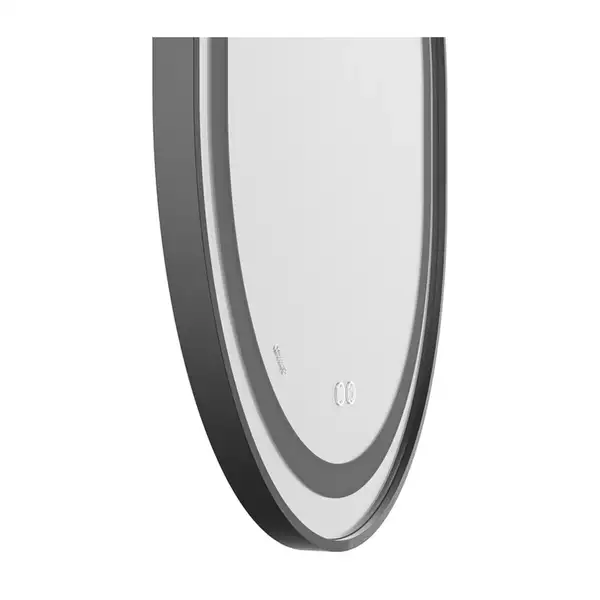 Дзеркало Mixxus Premium ELLIPSE MV05-80x70-Reverse BLACK з Led Touch, Anti-fog, димером (3-6,5kK) ( (MP6646) Дзеркало Mixxus Premium ELLIPSE MV05-80x70-Reverse BLACK з Led Touch, Anti-fog, димером (3-6,5kK) ( (MP6646)