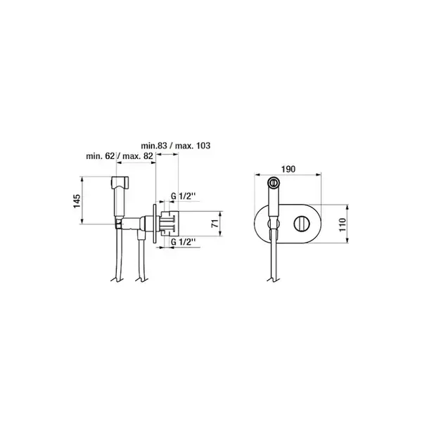 Гігієнічний душ GRB Intimixer, хром (08315320) Гігієнічний душ GRB Intimixer, хром (08315320)