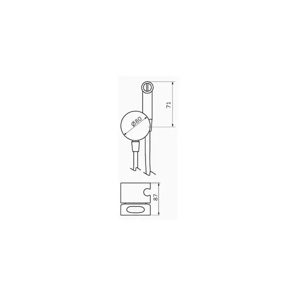 GRB Incool White Гигиенический душ, белый матовый (90107001) GRB Incool White Гигиенический душ, белый матовый (90107001)