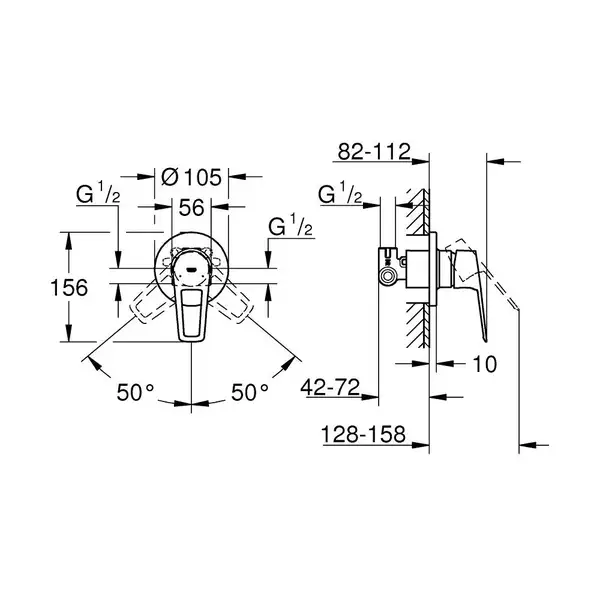 Гігієнічний душ BauLoop New (UA111042), Grohe Гігієнічний душ BauLoop New (UA111042), Grohe
