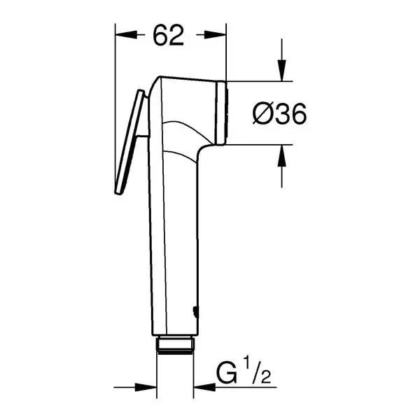 Grohe BauLoop New Гігієнічний душ, хром (UA11104202)