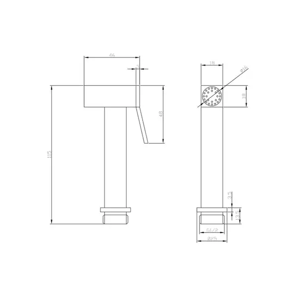 гігієнічна лійка Omnires Bidetta chrome (BIDETTA2-R/KCR) гігієнічна лійка Omnires Bidetta chrome (BIDETTA2-R/KCR)