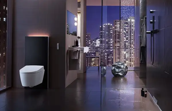 Наружная инсталляция для подвесного унитаза 114 см Geberit Monolith Plus, стекло чёрное (131.231.SJ.5) фото 4 Aquada.com.ua