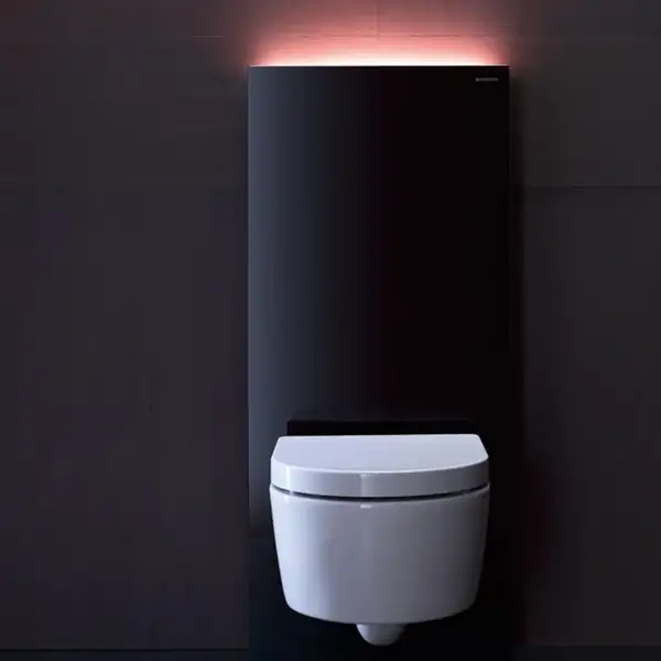 Наружная инсталляция для подвесного унитаза 114 см Geberit Monolith Plus, стекло чёрное (131.231.SJ.5) фото 5 Aquada.com.ua