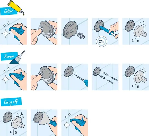 Йоршик підвісний Grohe QuickFix Start, хром 41185000 Йоршик підвісний Grohe QuickFix Start, хром 41185000