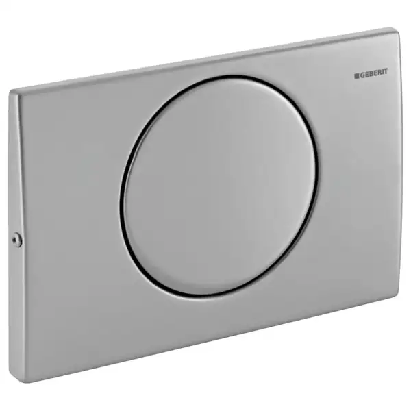 Geberit Delta 10 Клавіша змиву, сатинована сталь (115.108.00.1)