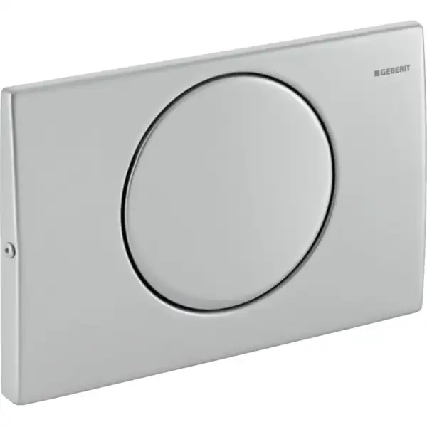 Geberit Delta 10 Клавіша змиву, сатинована сталь (115.108.00.1)