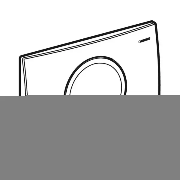 Geberit Delta 15 Клавіша змиву, альпійський білий (115.109.11.1)