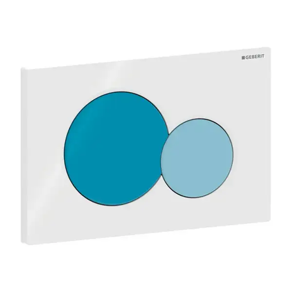 Geberit Sigma 01 Клавіша змиву, білий/синій глянець (115.770.SX.5) Geberit Sigma 01 Клавіша змиву, білий/синій глянець (115.770.SX.5)