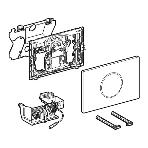 Geberit Sigma10 Клавіша змиву, сталь мат/полір (115.867.SN.5) Geberit Sigma10 Клавіша змиву, сталь мат/полір (115.867.SN.5)