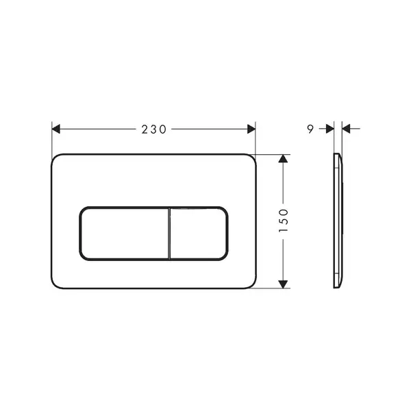 Hansgrohe iFrame Original Q Клавиша смыва, Matt White (66001700) Hansgrohe iFrame Original Q Клавиша смыва, Matt White (66001700)