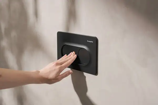 Hansgrohe iFrame Original S Кнопка смыва, Матовый черный (66002670) Hansgrohe iFrame Original S Кнопка смыва, Матовый черный (66002670)