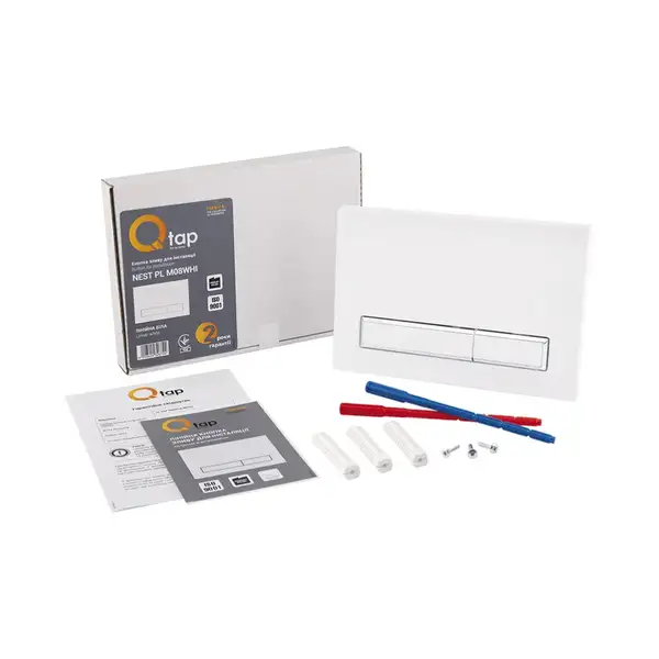 Панель смыва Qtap Nest, хром (QT0111M08V1384W)