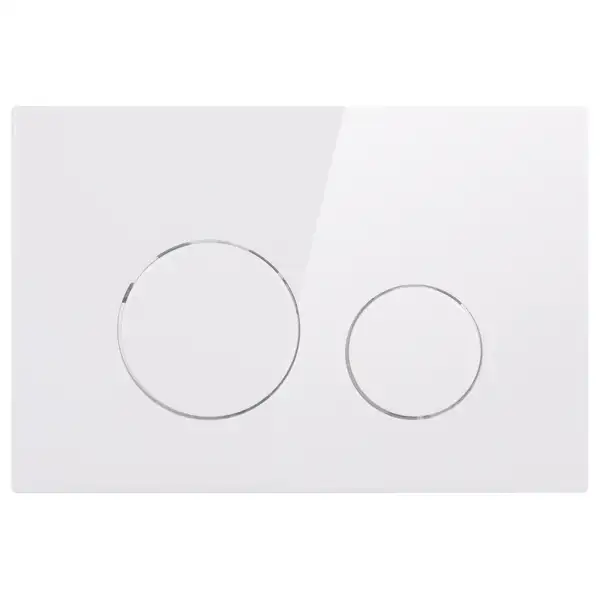 Qtap Nest Панель смыва для унитаза, белая (QT0111M11110W)