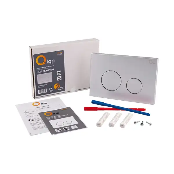 Qtap Nest Панель смыва для унитаза, сатин (QT0111M11111SAT) Qtap Nest Панель смыва для унитаза, сатин (QT0111M11111SAT)
