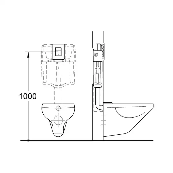 Комплект Grohe Set Унітаз QUADRO-0301-T3 + Інсталяція 38536001 + панель 38732000 (38536001QUADRO030 (38536001QUADRO0301T3)