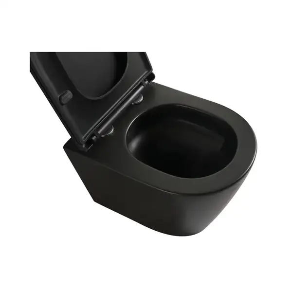 Комплект унітаз з інсталяцією для унітазу Mixxus Premium BEVEL-SET-2101 BLACK система змиву TORNADO (MP6669)
