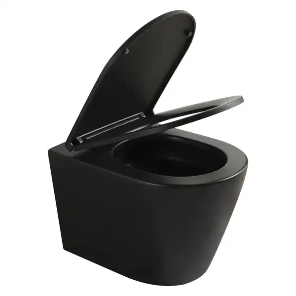 Комплект унітаз з інсталяцією для унітазу Mixxus Premium BEVEL-SET-2101 BLACK система змиву TORNADO (MP6669)