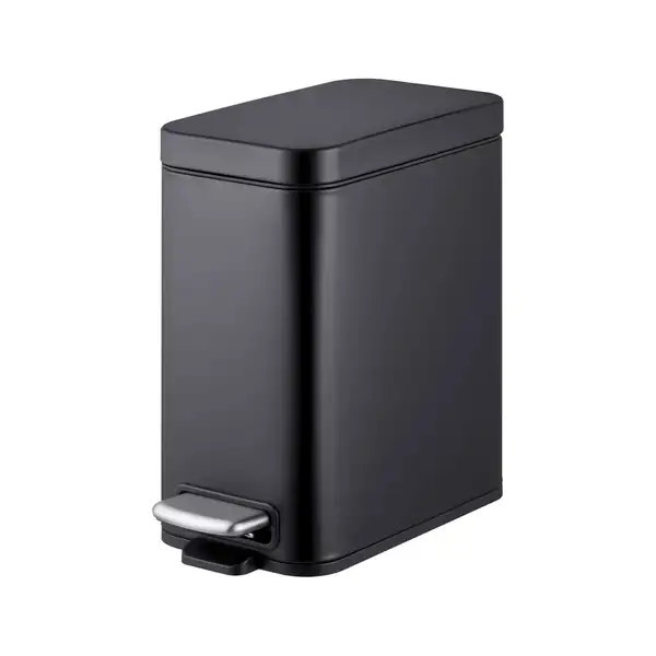 Відро для сміття з плавним закриттям прямокутне Mixxus Premium Quadro-TC0105 Black 5 л колір чорний (MI7061) Відро для сміття з плавним закриттям прямокутне Mixxus Premium Quadro-TC0105 Black 5 л колір чорний (MI7061)