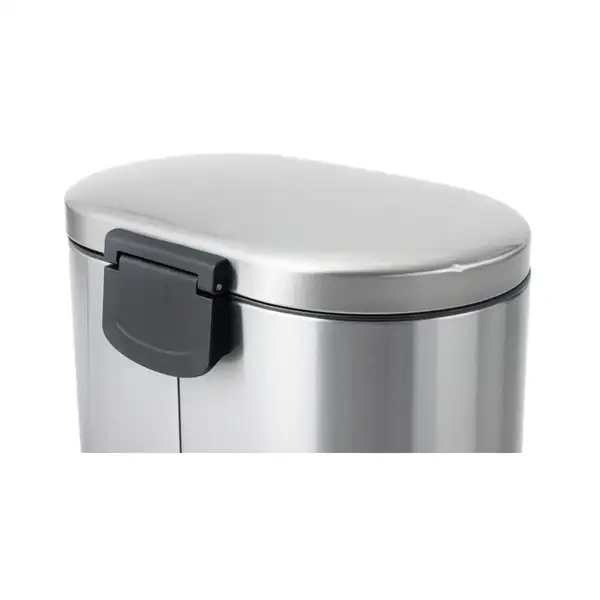 Відро для сміття з плавним закриттям овальне Mixxus Premium Strong-TC0120 SS Color 20л колір наржав (MI7081)